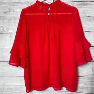 Monteau LA Women's Red Blouse